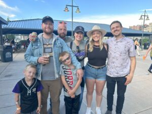 Applewood employees at a sports game.