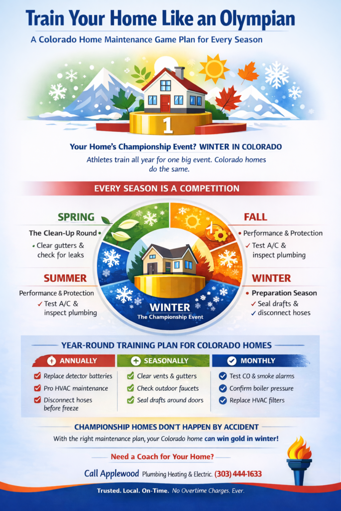 Train your home like an olympian with maintenance tasks in every season 